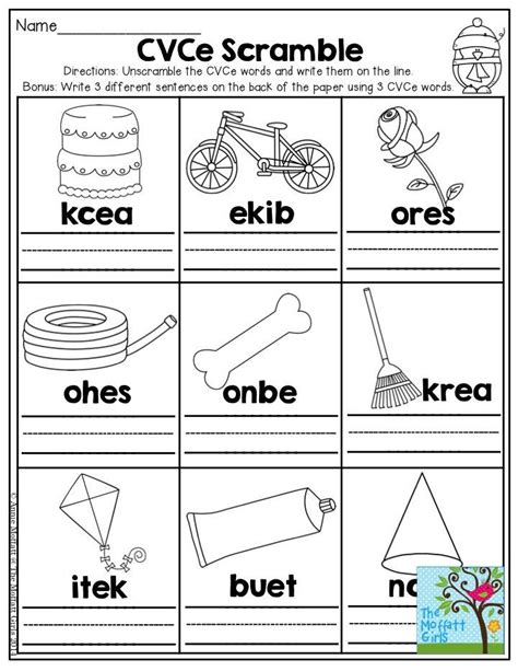 See more ideas about unscramble words, worksheets for kids, vocabulary worksheets. January NO PREP Packets! | Cvce words, Cvce, Teaching spelling