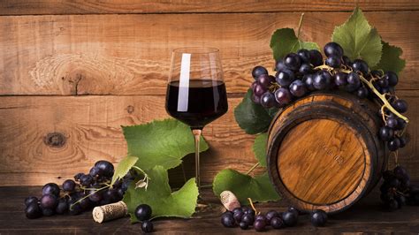 Wallpaper One Cup Of Wine Barrel Grapes 7680x4320 Uhd 8k Picture Image