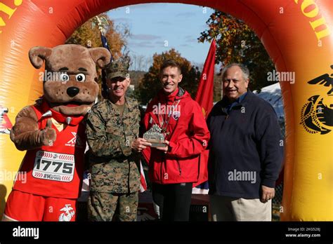 Marine Corps Capt Kyle King Of Twentynine Palms California Celebrates His Victory Of The 47th