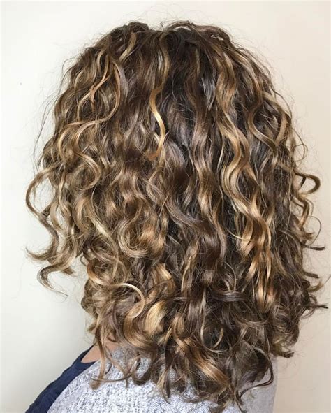 Medium Highlighted Style With Loose Curls Curly Hair Styles Naturally