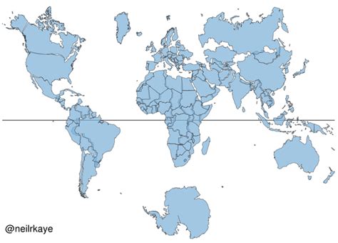 True Scale Map Of The World Shows How Big Countries Really Are Accurate