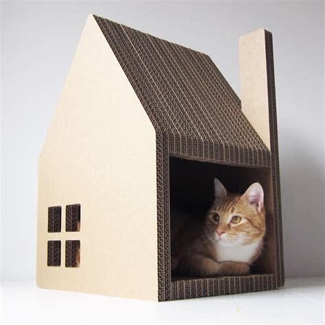 Krabhuis Cardboard Cat House Diy Cat Tent Cat House