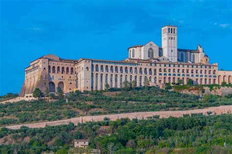 panorama of italian town assisi editorial photography image of building vacation 245589427
