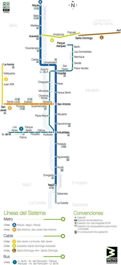 Metro De Medellin Mapa Headlinestechnology