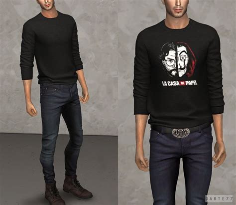 Graphic Sweater Darte77 Custom Content For Ts4 Graphic Sweaters