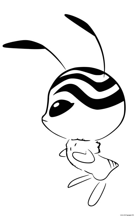 Miraculous ladybug coloring pages how to draw and color ladybug. Ladybug And Cat Noir Kwami Coloring Pages / Cute Kwamis ...