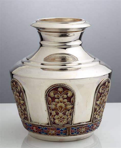 Intricately Designed Silver Pot Antique Silver Jewelry Silver