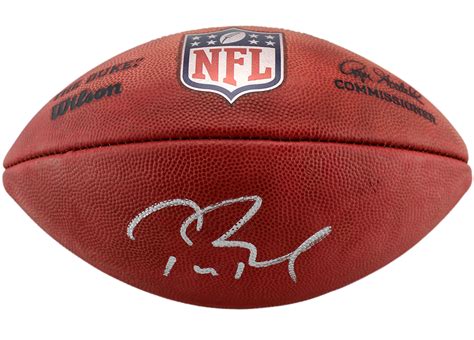 Tom Brady Autographed Wilson Official Nfl Duke Football