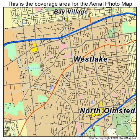 Aerial Photography Map Of Westlake Oh Ohio