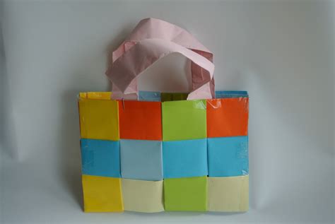 Die Bommelfrau: Basteln mit Kindern / Papiertasche