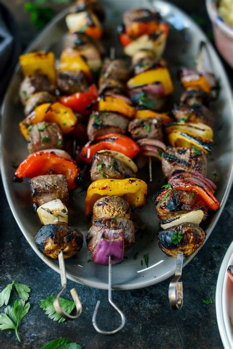 Grilled Beef And Vegetable Kebabs Simply Scratch