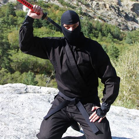 Authentic Black Ninja Uniform Costume Etsyde
