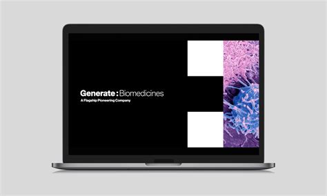 Featured Project Generate Biomedicines One Design Company