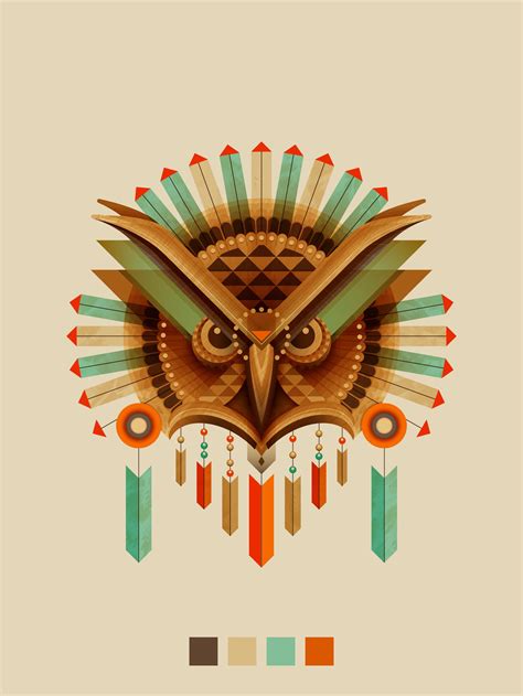 Geometric Owl By Jeremy Kramer Skillshare Geometric Owl Geometric