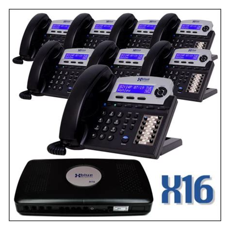 Xblue X16 Office Phone System W8 Phones Auto Attendant Voicemail