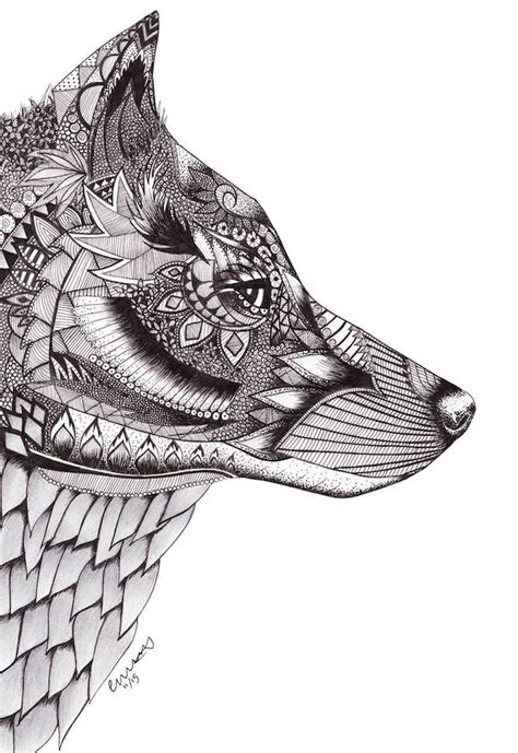 Pas de panique tout de même, on parle ici de coloriage de monstre à imprimer! Mandala De Loup - Tu admires les loups ? - PanJul