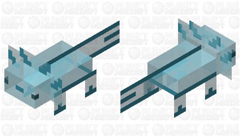 Crystal Cyan Axolotl Minecraft Mob Skin