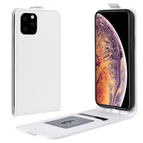 From the new, 9.8ft drop proof ultra impact case, to our iphone 11 pro max cases, we've got you covered so you can do you. iPhone 11 Pro Max Vertical Flip Case with Card Slot - White
