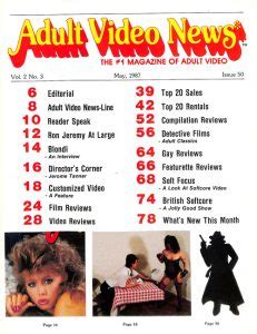 Adult Video News The Fifth Year 1987 The Rialto Report