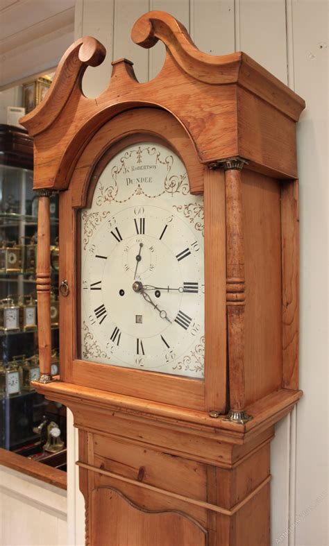 Antiques Atlas Late 18th Century 8 Day Pine Longcase Clock
