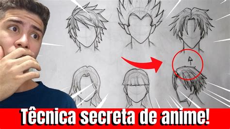 Desenhe Qualquer Cabelo De Anime Em 3 PassofÁcil Youtube