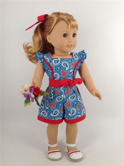 American Girl 18 Inch Doll Clothes Vintage Playsuit Skirt Etsy