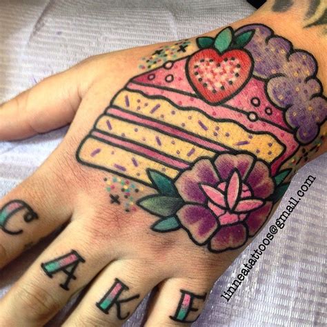 10 Sweet Sparkly And Girly Tattoos By Linnea Pecsenye Cupcake Tattoos