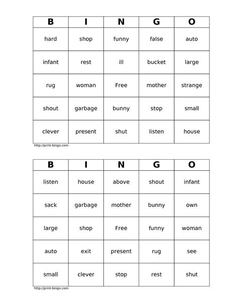 Synonyms Bingo Cards | Teaching Synonyms, Synonyms And ...