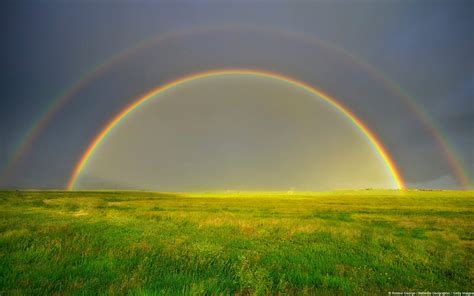 Beautiful Double Rainbow Double Rainbows Colorado Dark Nature