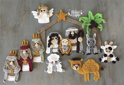 Crochet Pattern Instant Pdf Download Nativity Nativity Scene