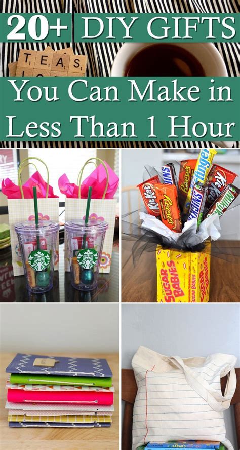 Homemade birthday gifts easy last minute diy gifts for dad. 20+ DIY Gifts You Can Make in Less Than 1 Hour | Diy ...