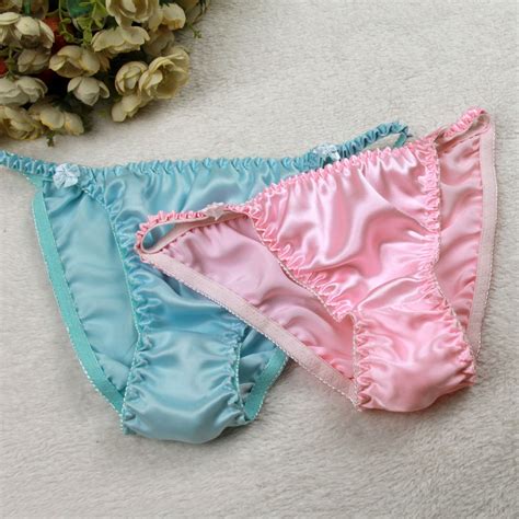 Buy 3pcslot 100 Silk Womens Panties Sexy Thong