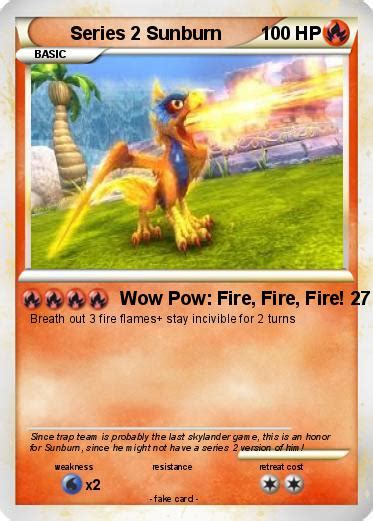Pokémon Series 2 Sunburn Wow Pow Fire Fire Fire 27 My Pokemon Card