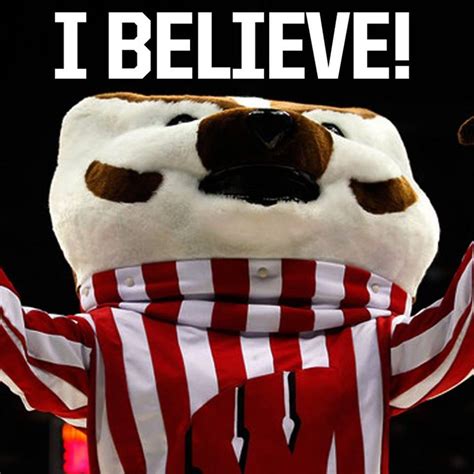 Make Em Believe Bucky Badger Wisconsin Badgers Badger