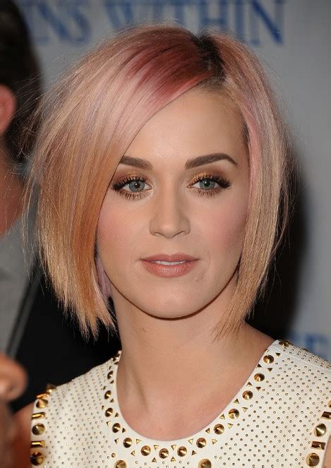 Katy Perry Pastel Bob Hairstyle Lavender Hair