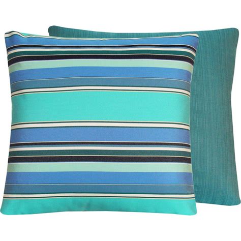 If you don't have existing pillows you want to recover, just make sure that you buy outdoor pillow forms from the store. Sunbrella Outdoor Blue Throw Pillow Cover 20x20 Reversible ...
