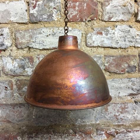 Retro Industrial Copper Lampshade Rustic Vintage Style Metal Etsy