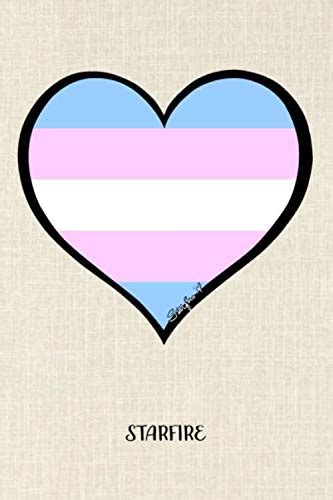 Trans Pride Trans Pride Flag Heart Blank And Lined Journal Notebook For