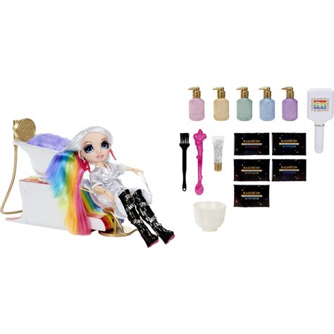Rainbow High Salon Playset With Rainbow Of Diy Washable Hair Colour