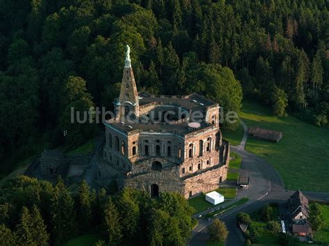 Luftaufnahme Kassel Schloss Herkules Im Bergpark Wilhelmshöhe Bei