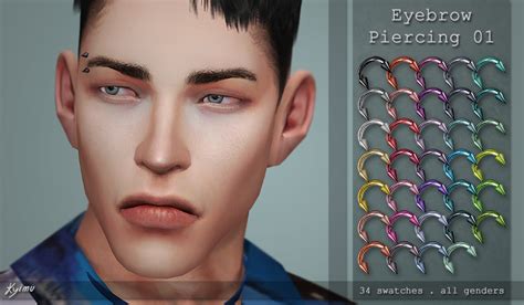 Emily Cc Finds Quirkykyimu Simple Eyebrow Piercings For Your