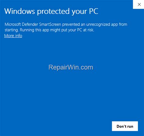 How To Disable Smartscreen In Windows 108 • Repair Windows™