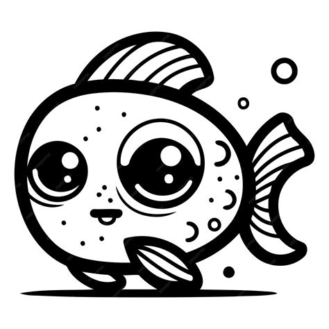 Premium Vector Cartoon Cute Fish Vector Illustration Isolated On