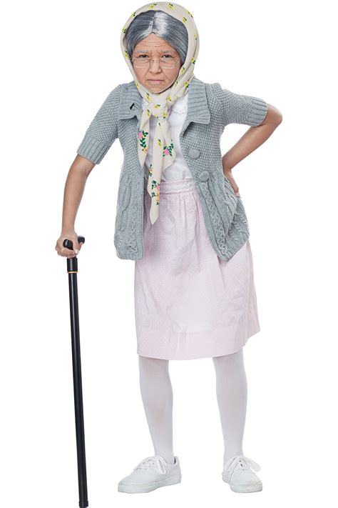 California Costume Collection Grandma Babushka Kit Child Girls Outfit