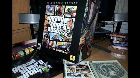 Grand Theft Auto 5 Unboxing Collectors Edition Gta 5 V Youtube