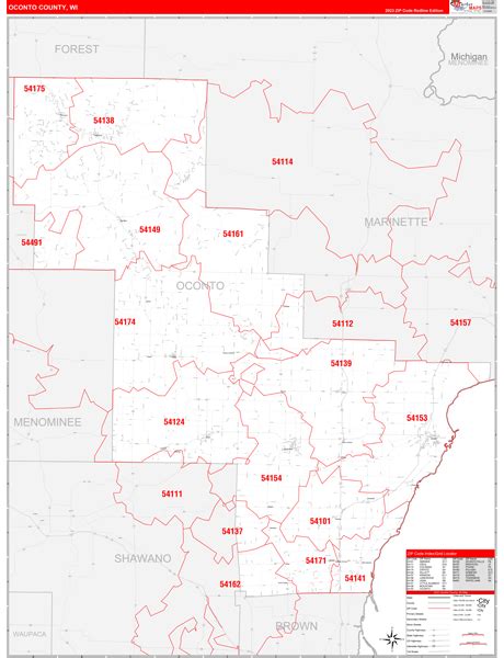 Maps Of Oconto County Wisconsin