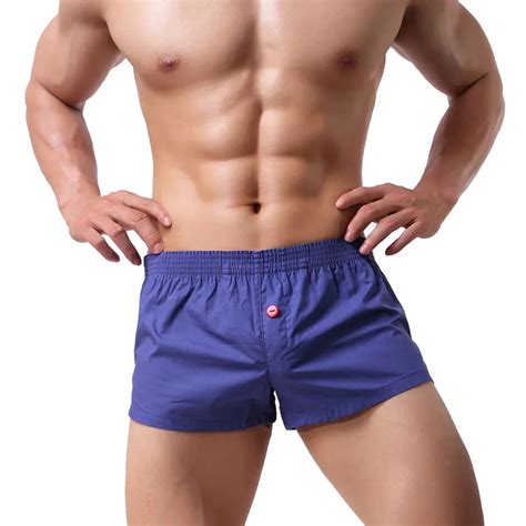 Laamei Four Corner Underwear Men Cotton Solid Soft Bodysuit New 2019 Boxer Shorts Breathable