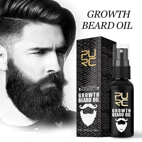 30ml Purc Beard Growth Oil Set Grow Beard Thicker And More Full Thicken Hair Serum Oil Men Beard