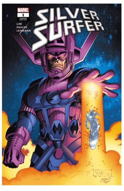 Galactus And Silver Surfer By Ron Lim In Ken Carsons Commissions