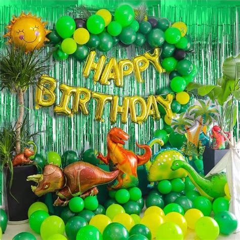 Dinosaur Decorations Set For Birthday Party Jurassic Park Jungle
